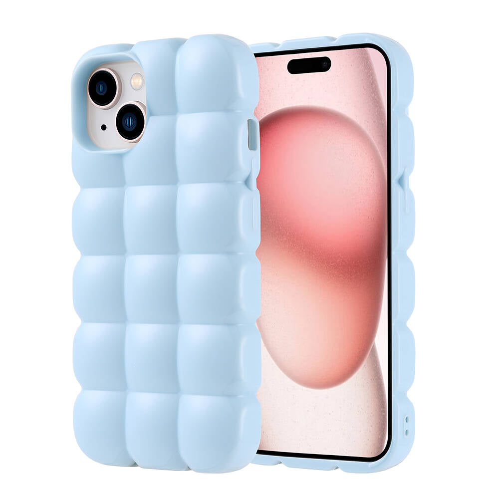 Apple iPhone 15 Uyumlu Kılıf Parlak Esnek Silikon Zore Dom Dom Kapak