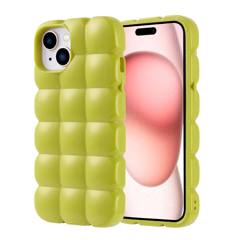 Apple iPhone 15 Uyumlu Kılıf Parlak Esnek Silikon Zore Dom Dom Kapak
