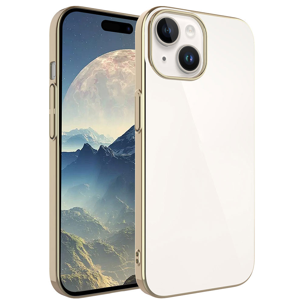 Apple iPhone 15 Uyumlu Kılıf Sert PC Renkli Çerçeveli Zore Riksos Kapak