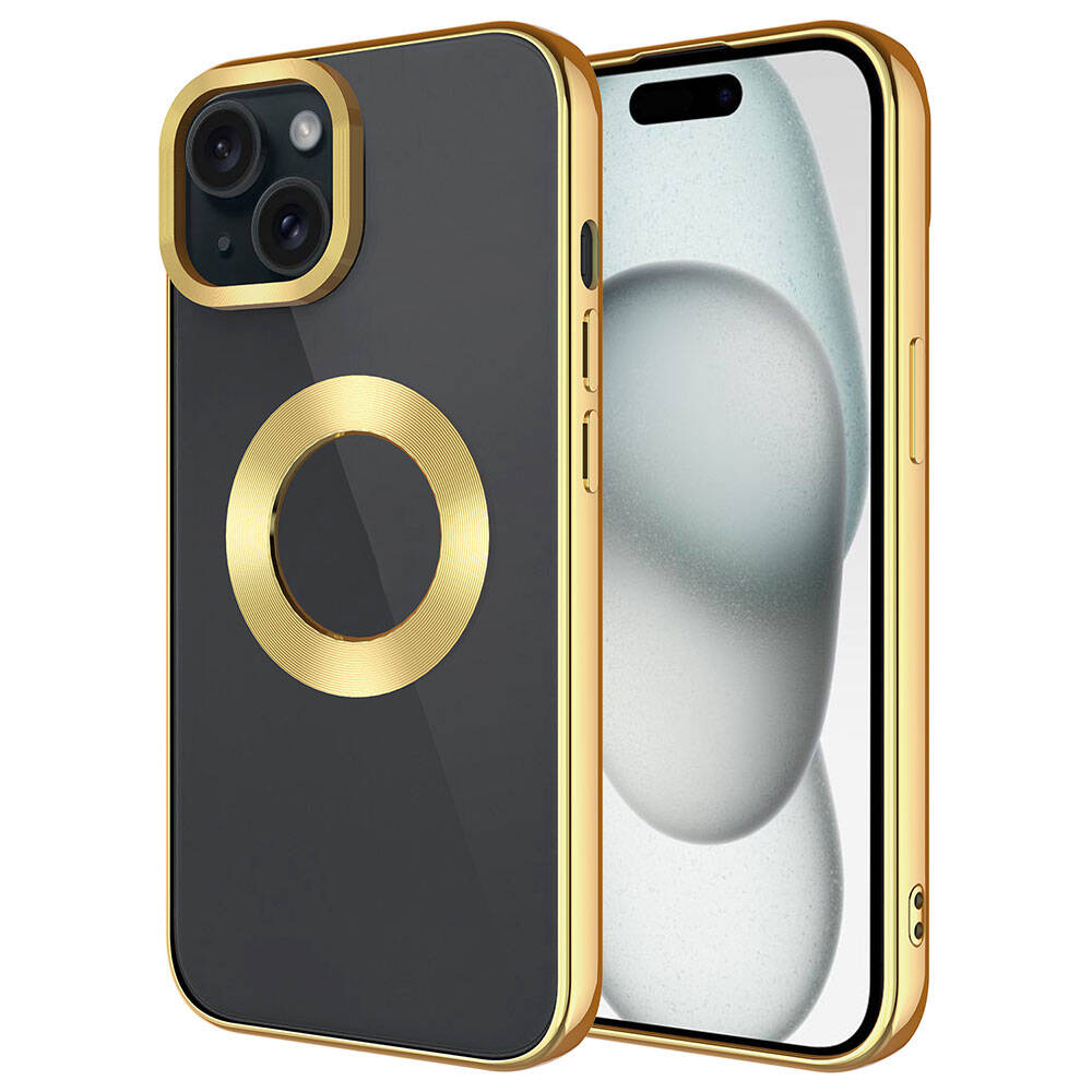 Apple iPhone 15 Uyumlu Kılıf Tek Kamera Çerçeveli Logo Gösteren Zore Omega Kapak