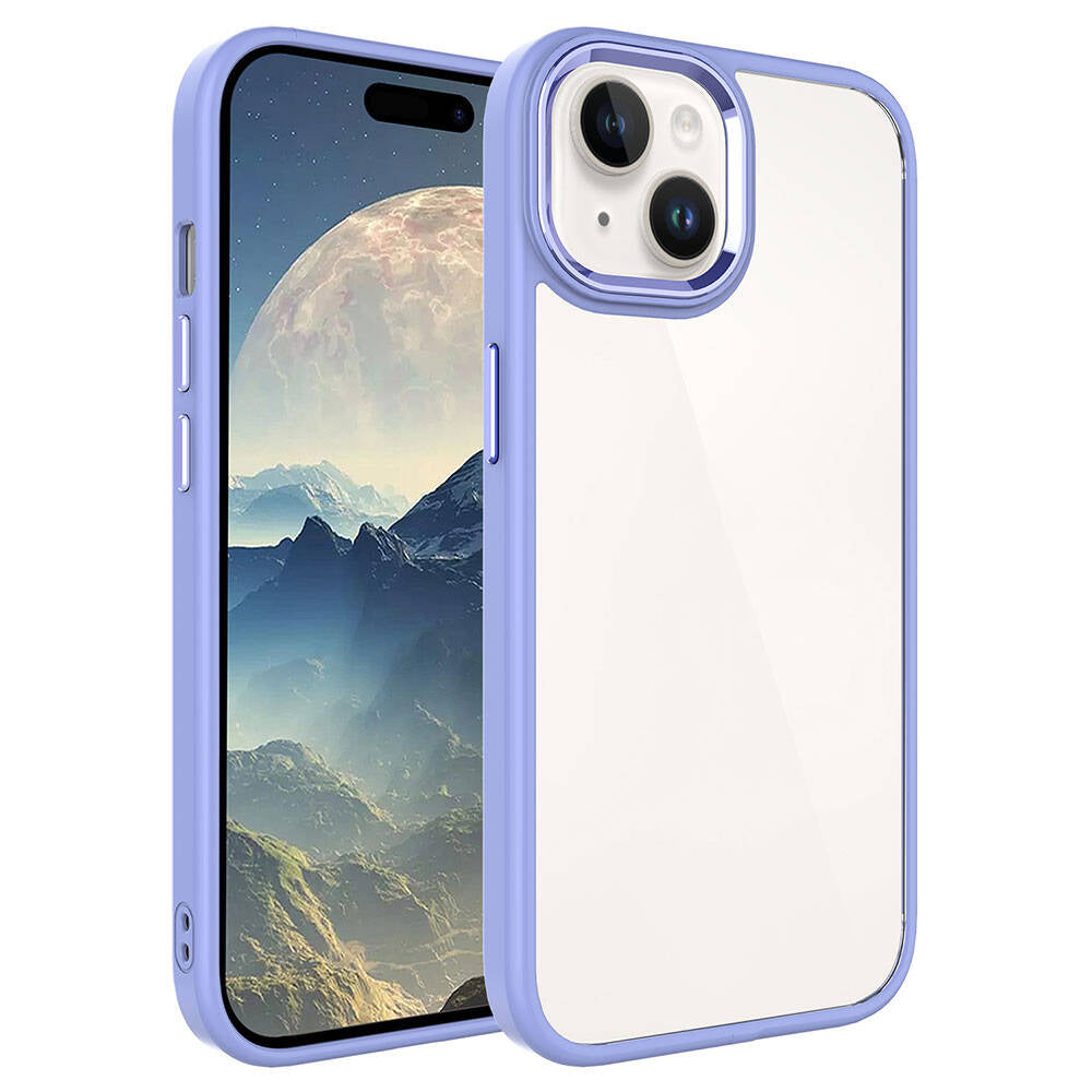 Apple iPhone 15 Uyumlu Kılıf Zore Krom Kapak