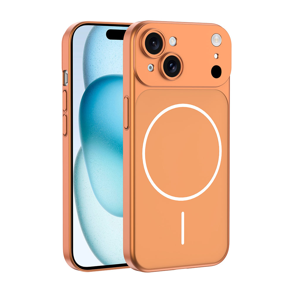 Apple iPhone 15 Uyumlu Kılıf Zore M-Safe Şarj Özellikli Kamera Korumalı Spark Kapak