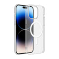 Apple iPhone 15 Plus Kamera Korumalı M-Safe Şarj Özellikli Şeffaf Zore London Sert PC Kapak
