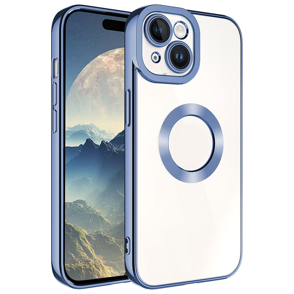 Apple iPhone 15 Plus Uyumlu Kılıf Kamera Korumalı Logo Gösteren Zore Omega Kapak
