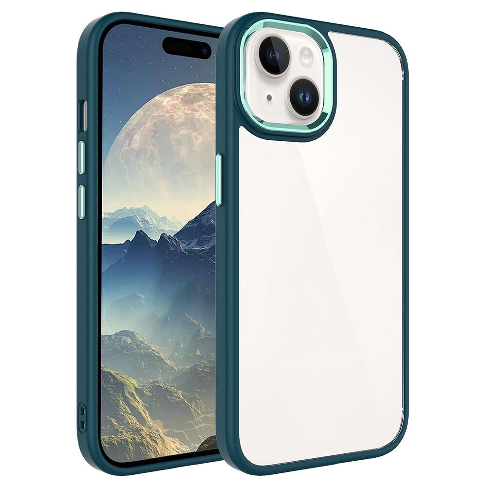 Apple iPhone 15 Plus Uyumlu Kılıf Zore Krom Kapak