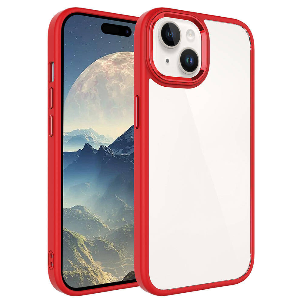 Apple iPhone 15 Plus Uyumlu Kılıf Zore Krom Kapak