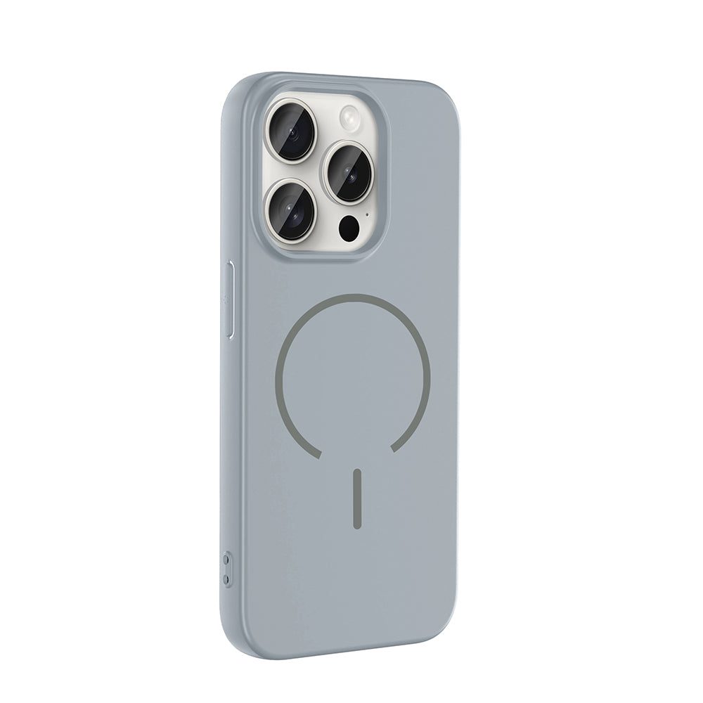 Apple iPhone 15 Pro Uyumlu Kılıf M-safe Şarj Özellikli Zore Meta Kapak
