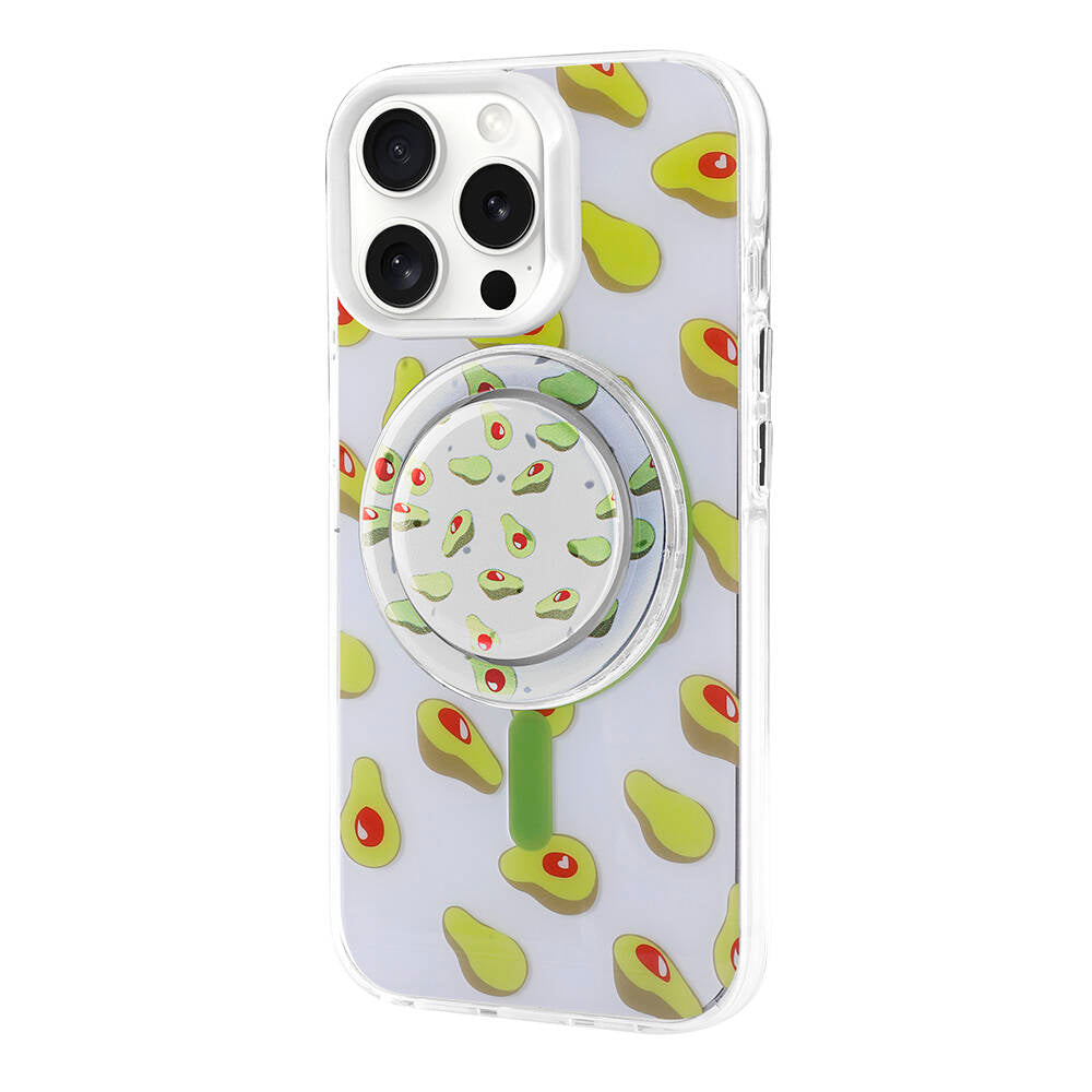 Apple iPhone 15 Pro Uyumlu Kılıf M-safe Şarj Özellikli Tak-Çıkar Pop Soketli Zore Tiktok Kapak