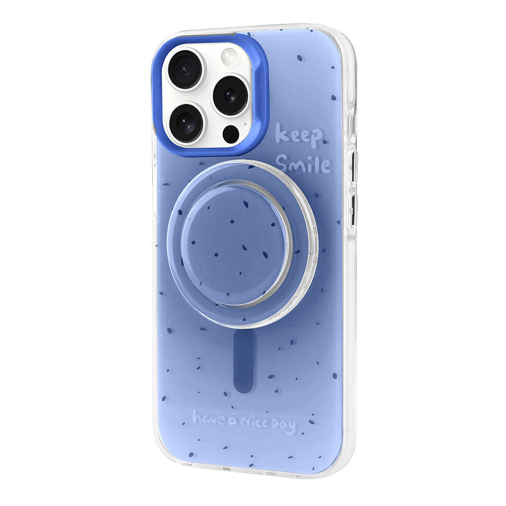 Apple iPhone 15 Pro Uyumlu Kılıf M-safe Şarj Özellikli Tak-Çıkar Pop Soketli Zore Tiktok Kapak