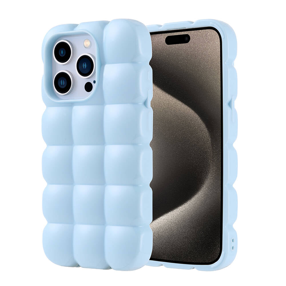 Apple iPhone 15 Pro Uyumlu Kılıf Parlak Esnek Silikon Zore Dom Dom Kapak