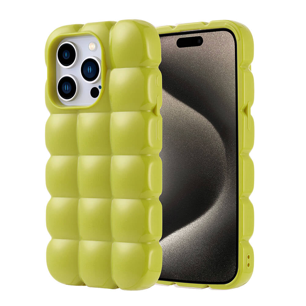 Apple iPhone 15 Pro Uyumlu Kılıf Parlak Esnek Silikon Zore Dom Dom Kapak