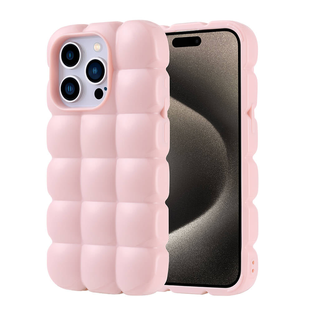 Apple iPhone 15 Pro Uyumlu Kılıf Parlak Esnek Silikon Zore Dom Dom Kapak