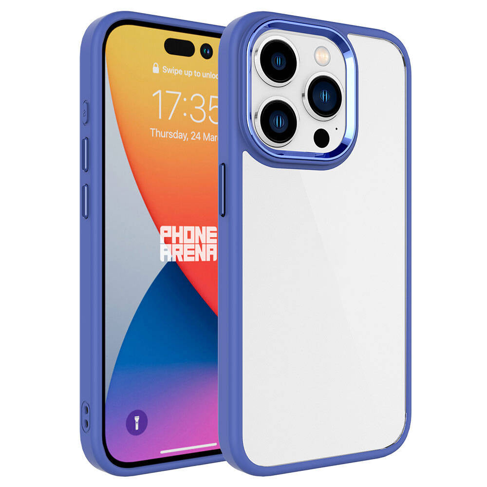 Apple iPhone 15 Pro Uyumlu Kılıf Zore Krom Kapak