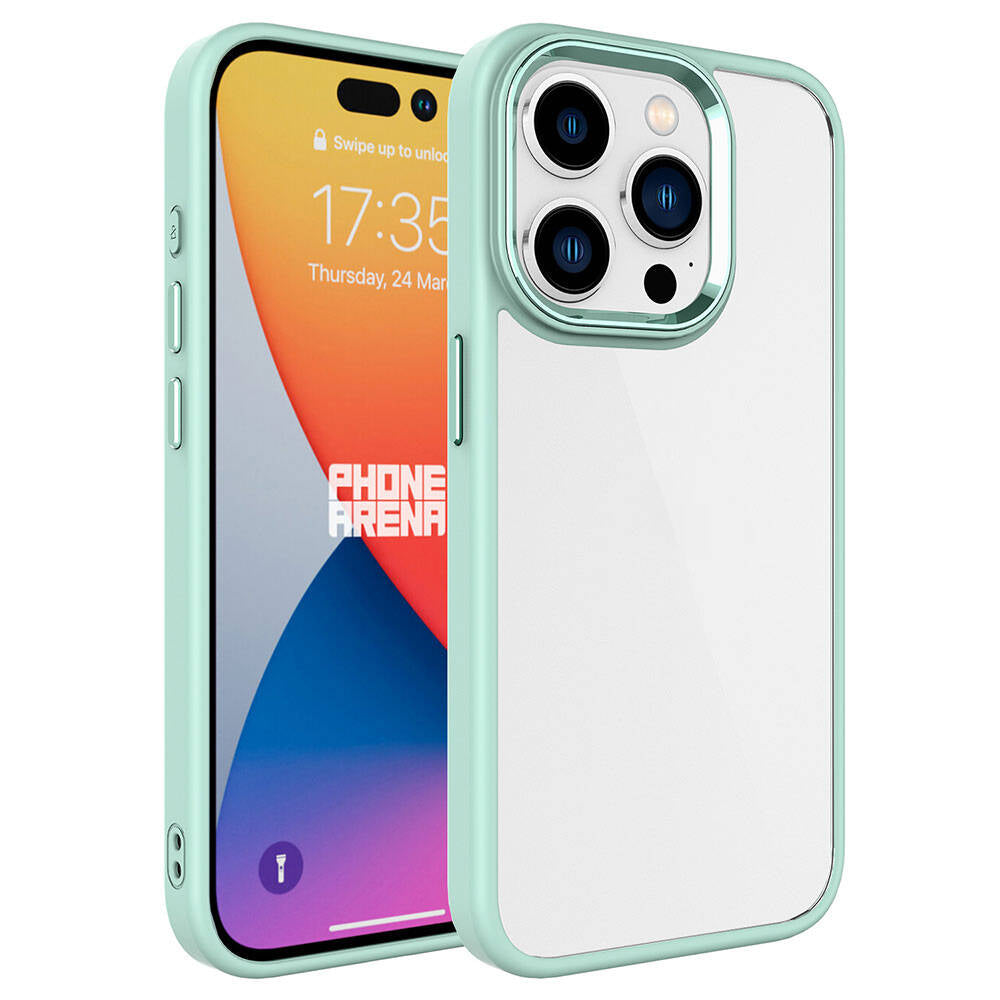 Apple iPhone 15 Pro Uyumlu Kılıf Zore Krom Kapak