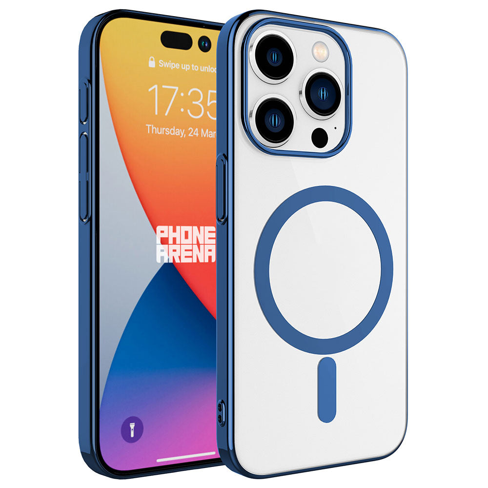 Apple iPhone 15 Pro Uyumlu Kılıf Zore Wireless Şarj Özellikli Pixel M-safe Kapak
