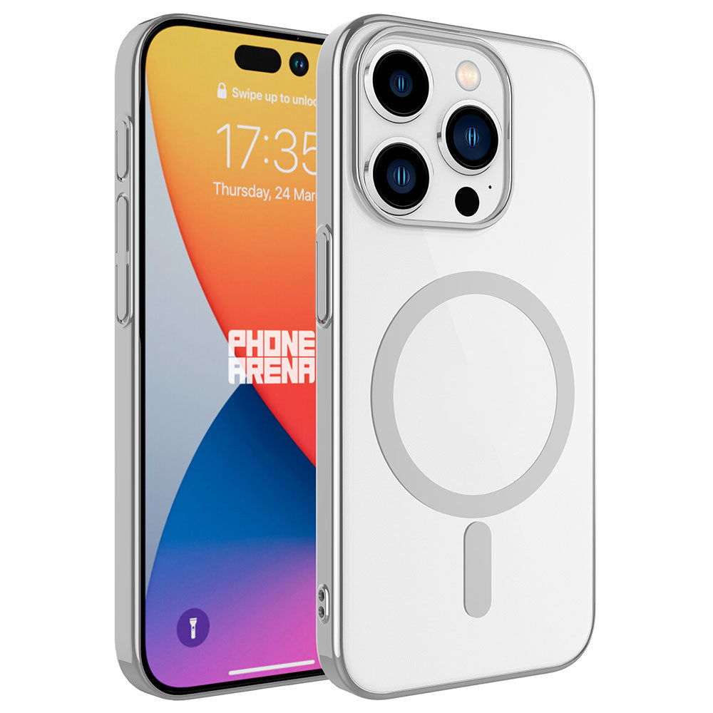 Apple iPhone 15 Pro Uyumlu Kılıf Zore Wireless Şarj Özellikli Pixel M-safe Kapak