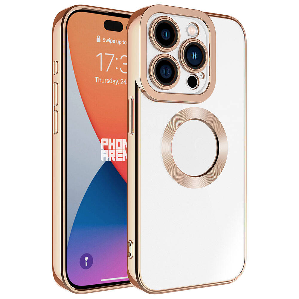 Apple iPhone 15 Pro Max Uyumlu Kılıf Kamera Korumalı Logo Gösteren Zore Omega Kapak