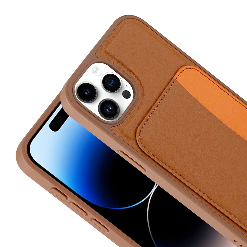 Apple iPhone 15 Pro Max Uyumlu Kılıf Kartlıklı Zore X-Kart Silikon Kapak