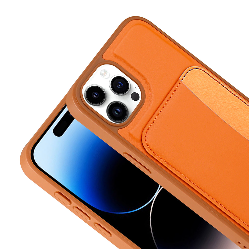 Apple iPhone 15 Pro Max Uyumlu Kılıf Kartlıklı Zore X-Kart Silikon Kapak