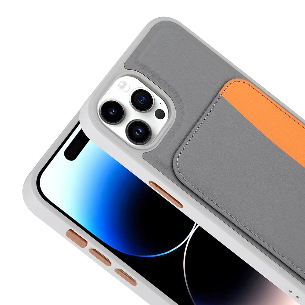 Apple iPhone 15 Pro Max Uyumlu Kılıf Kartlıklı Zore X-Kart Silikon Kapak
