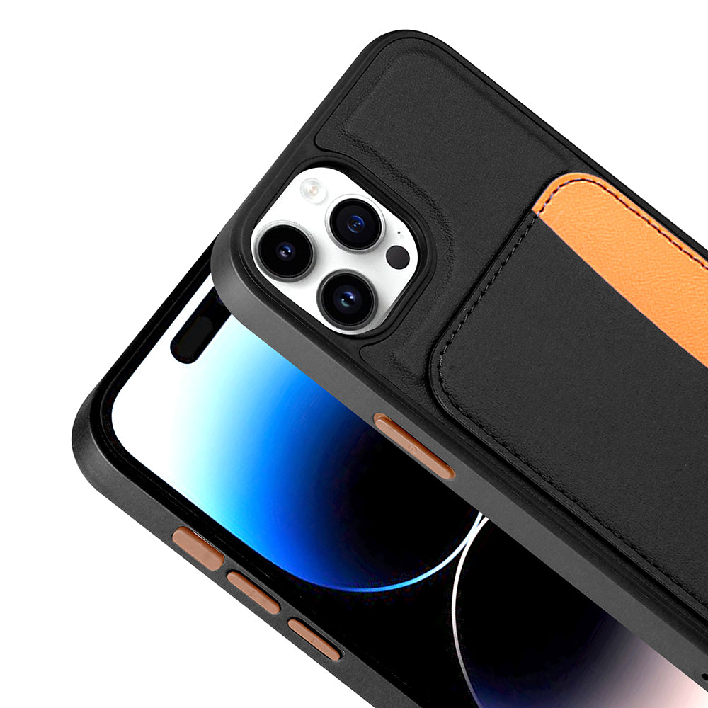 Apple iPhone 15 Pro Max Uyumlu Kılıf Kartlıklı Zore X-Kart Silikon Kapak