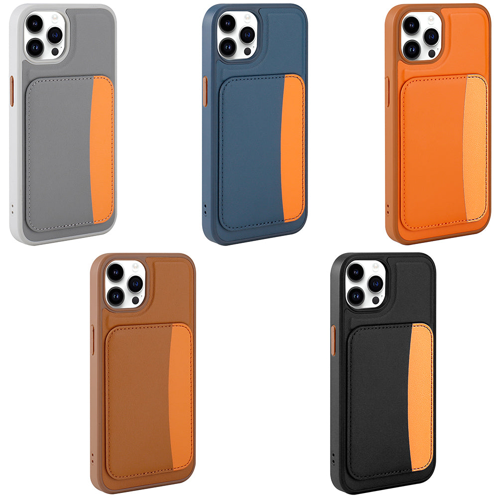 Apple iPhone 15 Pro Max Uyumlu Kılıf Kartlıklı Zore X-Kart Silikon Kapak