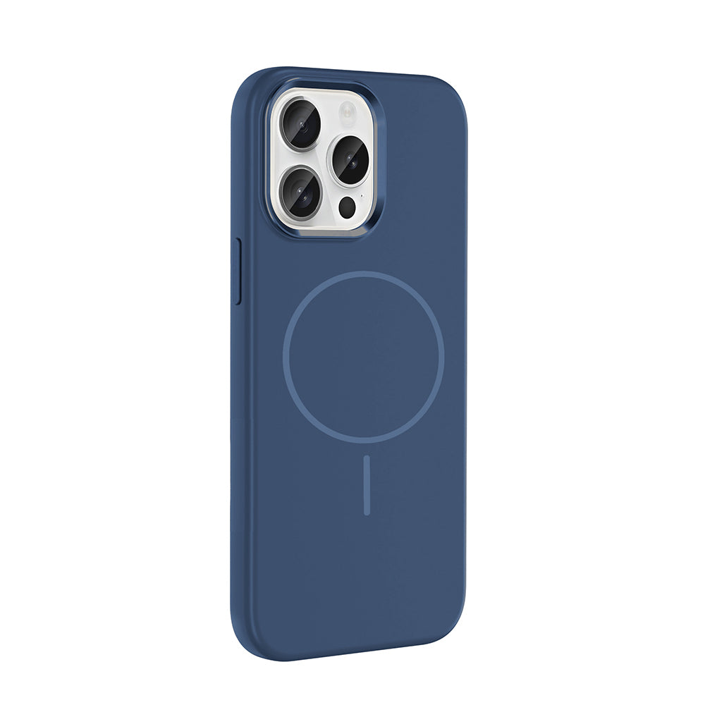 Apple iPhone 15 Pro Max Uyumlu Kılıf M-Safe Şarj Özellikli Metal Kamera Çerçeveli Zore Edi Silikon Kapak