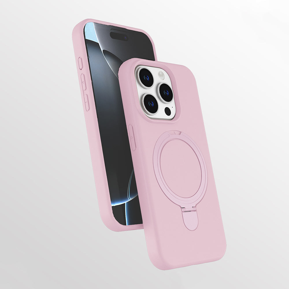 Apple iPhone 15 Pro Max Uyumlu Kılıf M-safe Şarj Özellikli Standlı Zore Samara Kapak