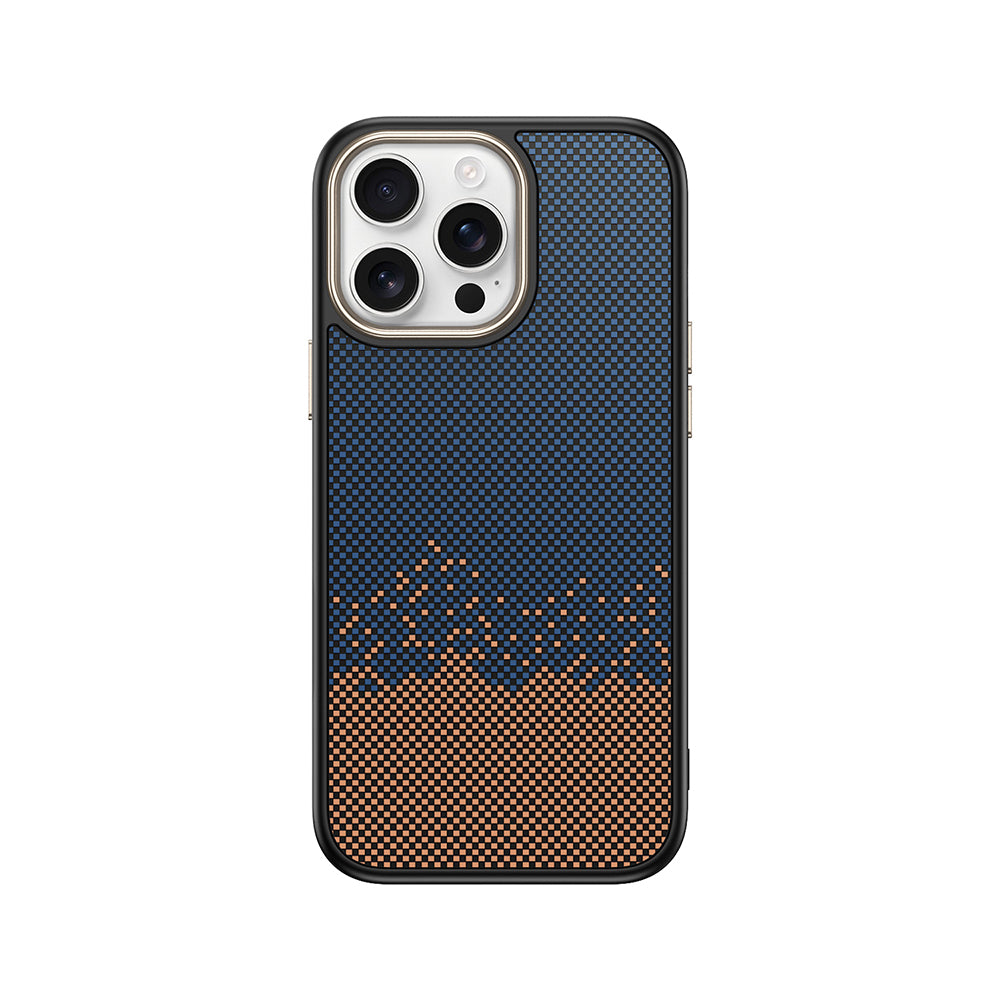 Apple iPhone 15 Pro Max Uyumlu Kılıf M-safe Şarj Özellikli Karbon Fiber Görünümlü Zore Antina Kapak