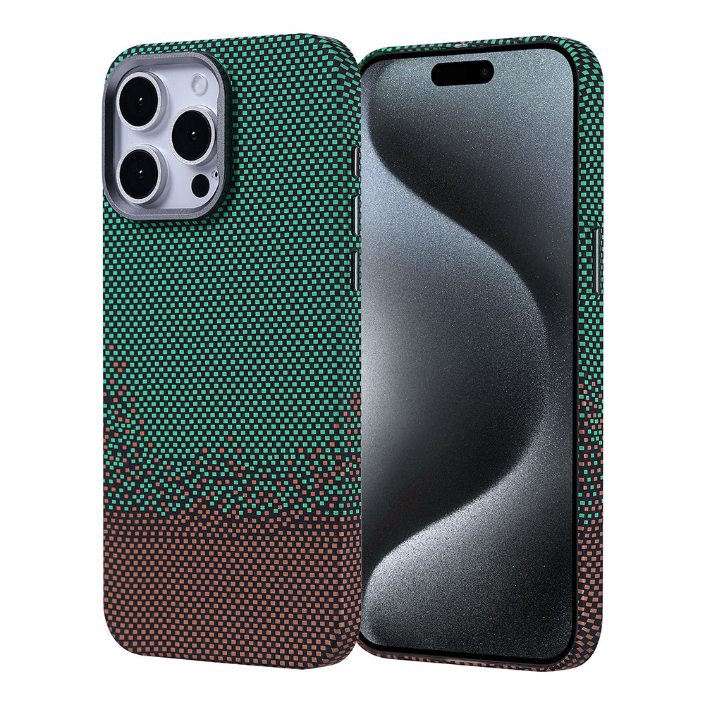 Apple iPhone 15 Pro Max Uyumlu Kılıf M-safe Şarj Özellikli Karbon Fiber Görünümlü Zore Nekst Kapak
