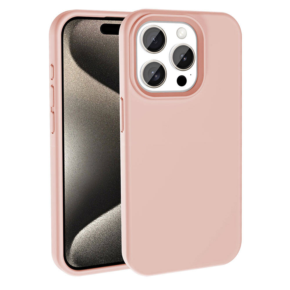 Apple iPhone 15 Pro Max Uyumlu Kılıf M-safe Şarj Özellikli Sıvı Teknolojili Silinebilir Sert Zore Kivi Kapak