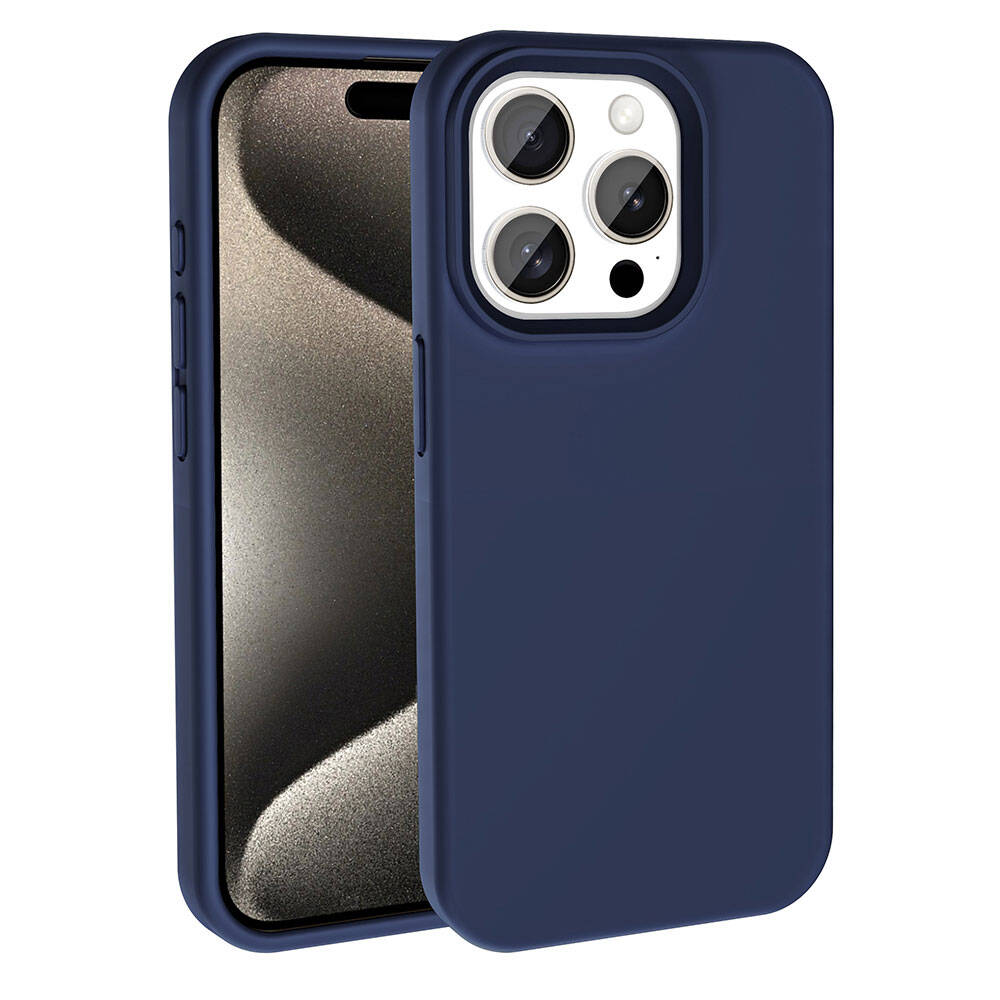 Apple iPhone 15 Pro Max Uyumlu Kılıf M-safe Şarj Özellikli Sıvı Teknolojili Silinebilir Sert Zore Kivi Kapak