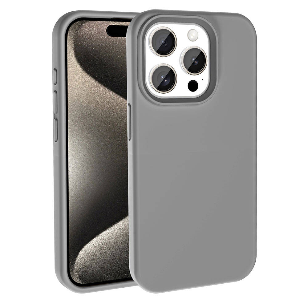 Apple iPhone 15 Pro Max Uyumlu Kılıf M-safe Şarj Özellikli Sıvı Teknolojili Silinebilir Sert Zore Kivi Kapak