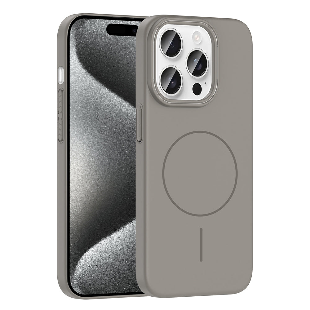 Apple iPhone 15 Pro Max Uyumlu Kılıf M-safe Şarj Özellikli Zore Ruby Sert Kapak