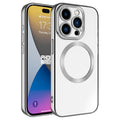 Apple iPhone 15 Pro Max Uyumlu Kılıf M-safe Wireless Şarj Özellikli Zore Setro Silikon