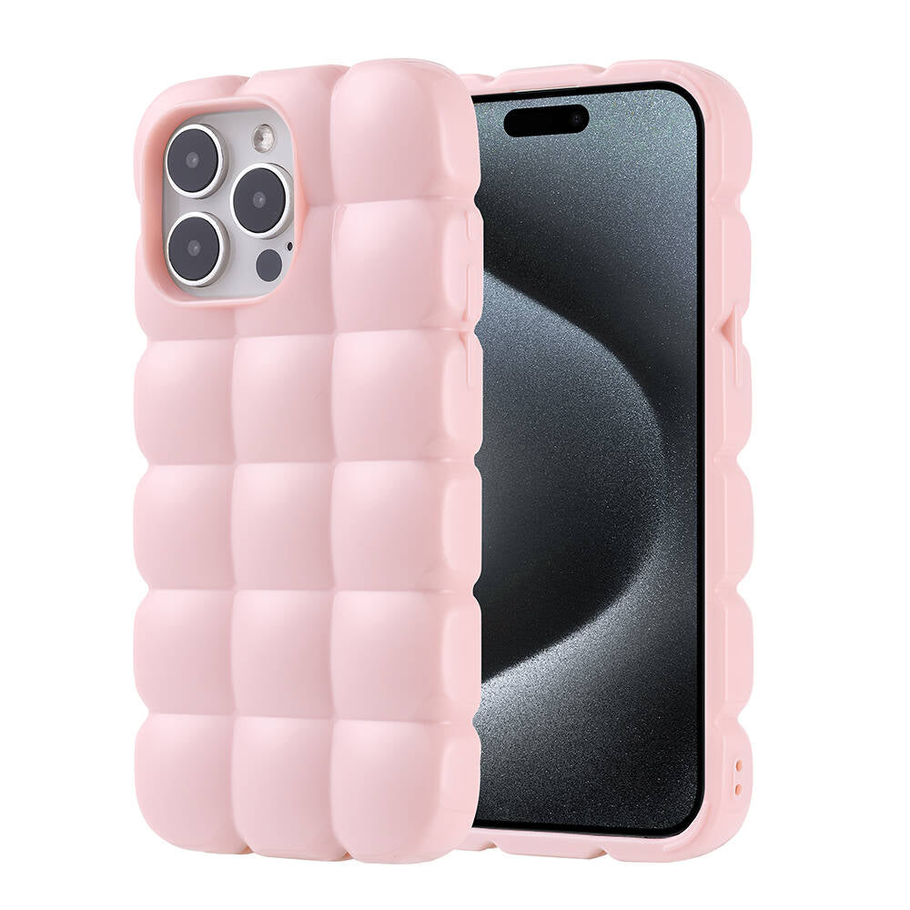 Apple iPhone 15 Pro Max Uyumlu Kılıf Parlak Esnek Silikon Zore Dom Dom Kapak