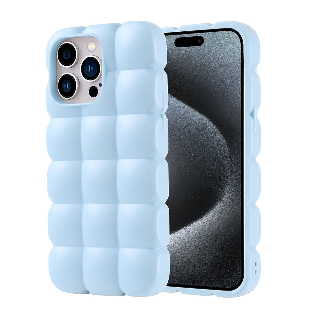 Apple iPhone 15 Pro Max Uyumlu Kılıf Parlak Esnek Silikon Zore Dom Dom Kapak
