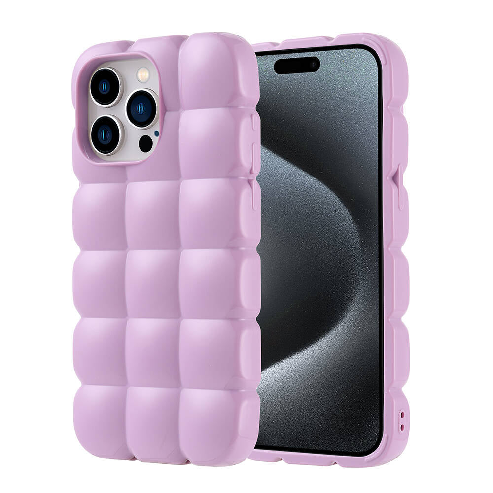 Apple iPhone 15 Pro Max Uyumlu Kılıf Parlak Esnek Silikon Zore Dom Dom Kapak