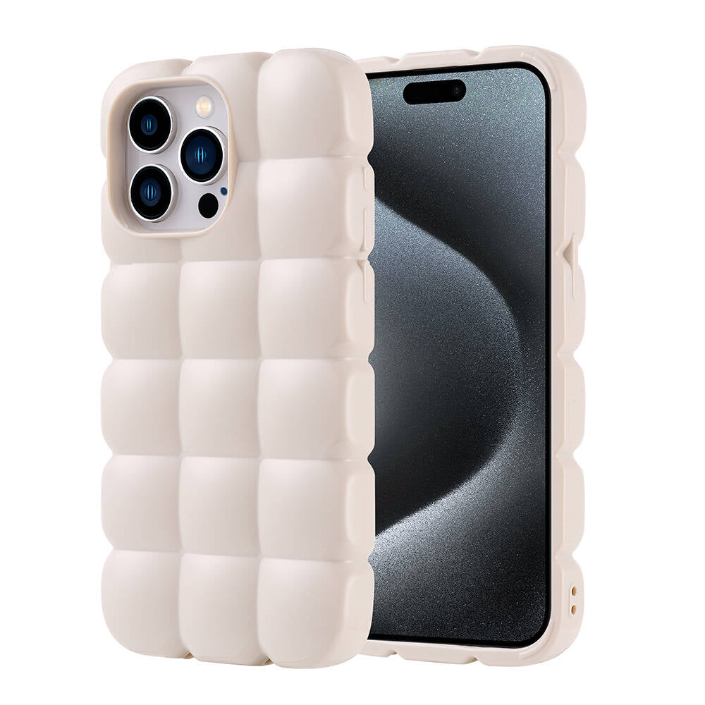 Apple iPhone 15 Pro Max Uyumlu Kılıf Parlak Esnek Silikon Zore Dom Dom Kapak