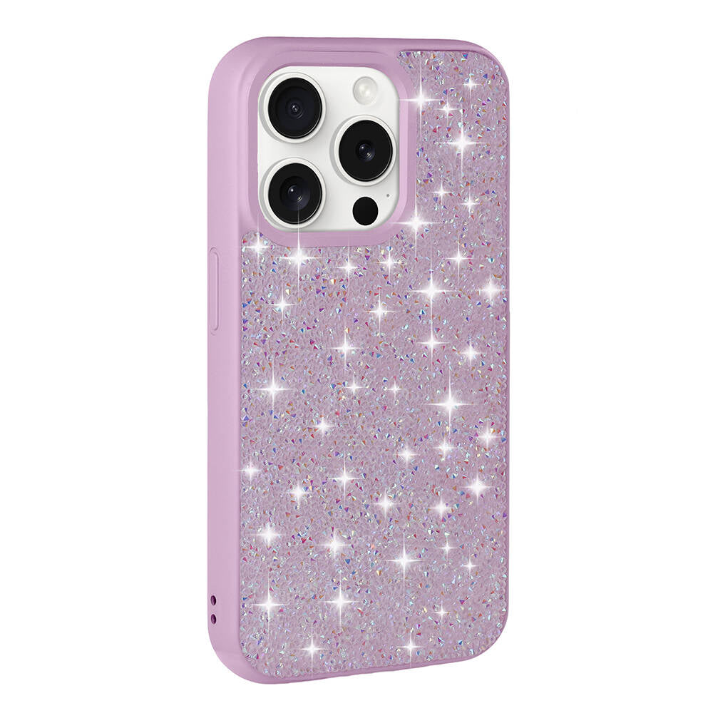 Apple iPhone 15 Pro Max Uyumlu Kılıf Parlak Taşlı Tasarım Zore Pırlanta Kapak