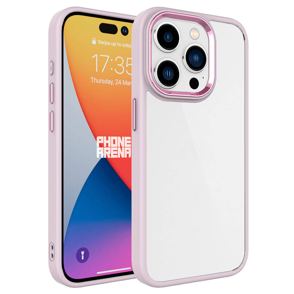 Apple iPhone 15 Pro Max Uyumlu Kılıf Zore Krom Kapak