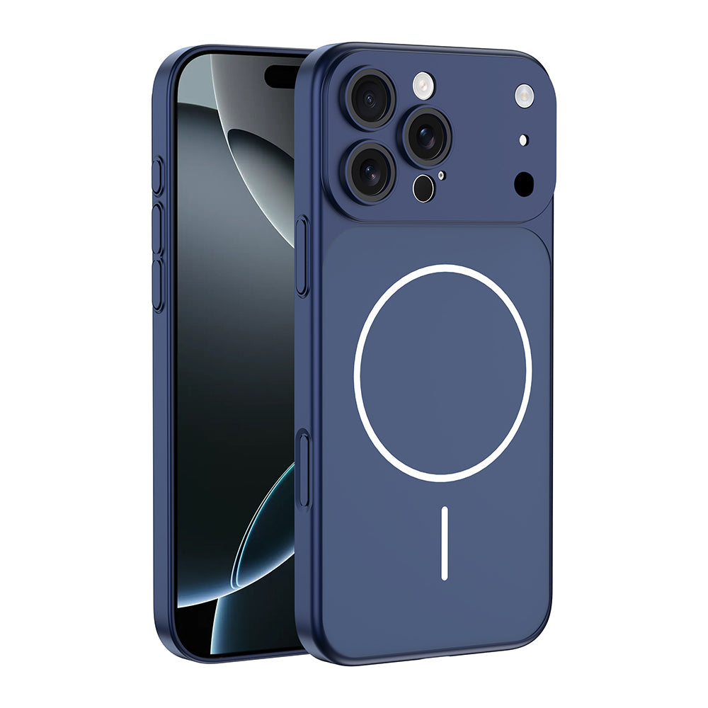 Apple iPhone 15 Pro Max Uyumlu Kılıf Zore M-Safe Şarj Özellikli Kamera Korumalı Spark Kapak