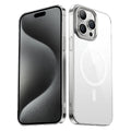 Apple iPhone 15 Pro Max Uyumlu Kılıf Zore Wireless Şarj Özellikli Şeffaf G-Glass Kapak