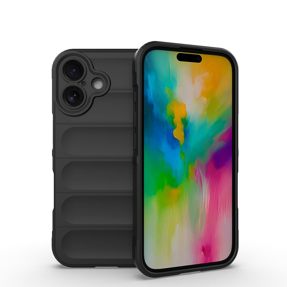 Apple iPhone 16 Uyumlu Kılıf Esnek TPU Oyuklu Arka Yüzey Tasarımlı Zore Etnik Silikon Kapak