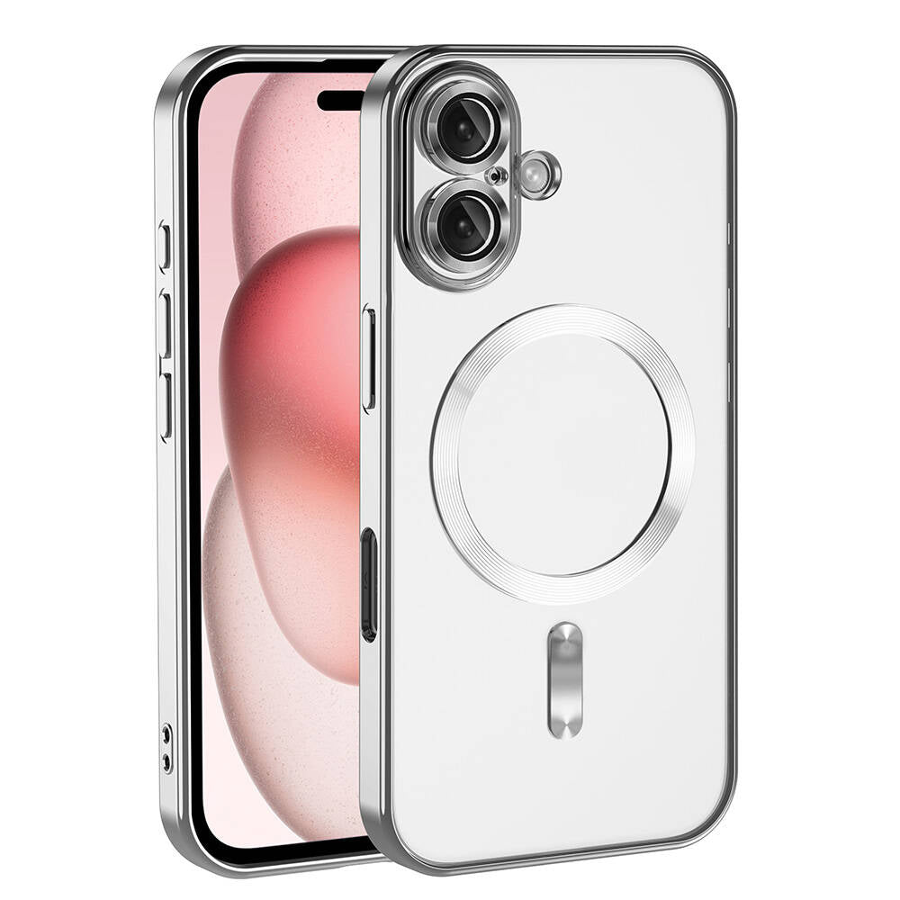 Apple iPhone 16 Uyumlu Kılıf Kamera Korumalı M-safe Wireless Şarj Özellikli Zore Demre Kapak