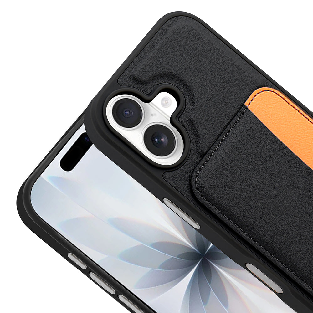 Apple iPhone 16 Uyumlu Kılıf Kartlıklı Zore X-Kart Silikon Kapak