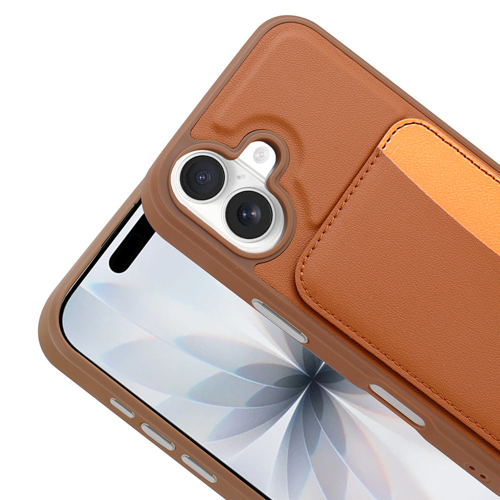 Apple iPhone 16 Uyumlu Kılıf Kartlıklı Zore X-Kart Silikon Kapak