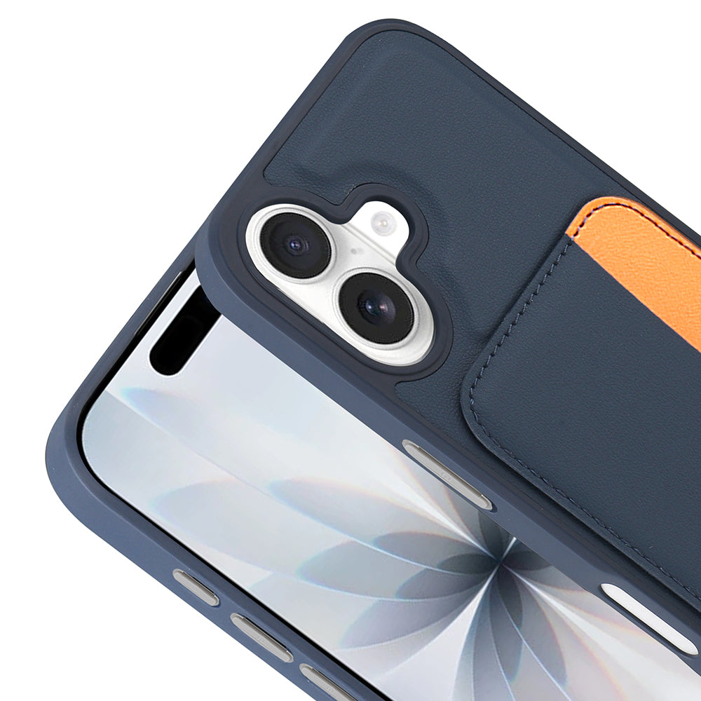 Apple iPhone 16 Uyumlu Kılıf Kartlıklı Zore X-Kart Silikon Kapak