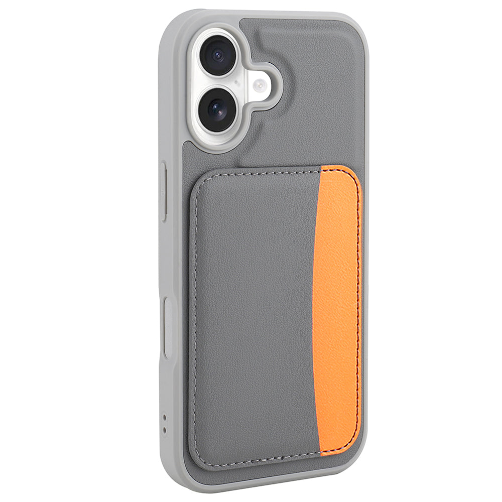 Apple iPhone 16 Uyumlu Kılıf Kartlıklı Zore X-Kart Silikon Kapak