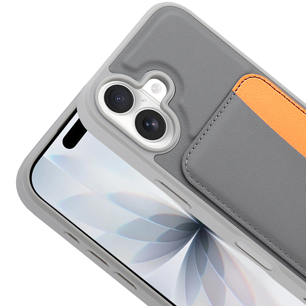 Apple iPhone 16 Uyumlu Kılıf Kartlıklı Zore X-Kart Silikon Kapak